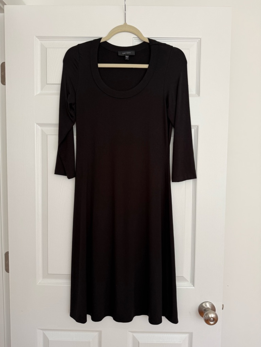 Karen Kane black scoop neck A line dress (S)